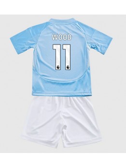 Nottingham Forest Chris Wood #11 Ausweichtrikot für Kinder 2024-25 Kurzarm (+ Kurze Hosen)